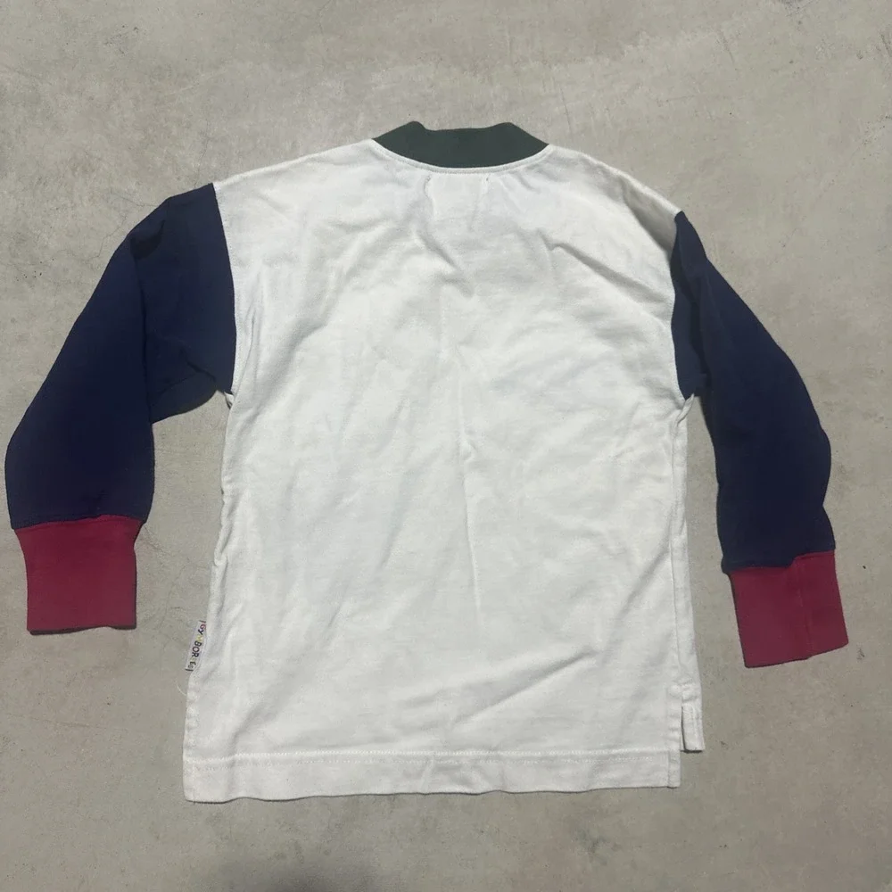 Vintage Gymboree Team Player Touch Down Long Sleeve Shirt SZ Medium Rainbow Tag